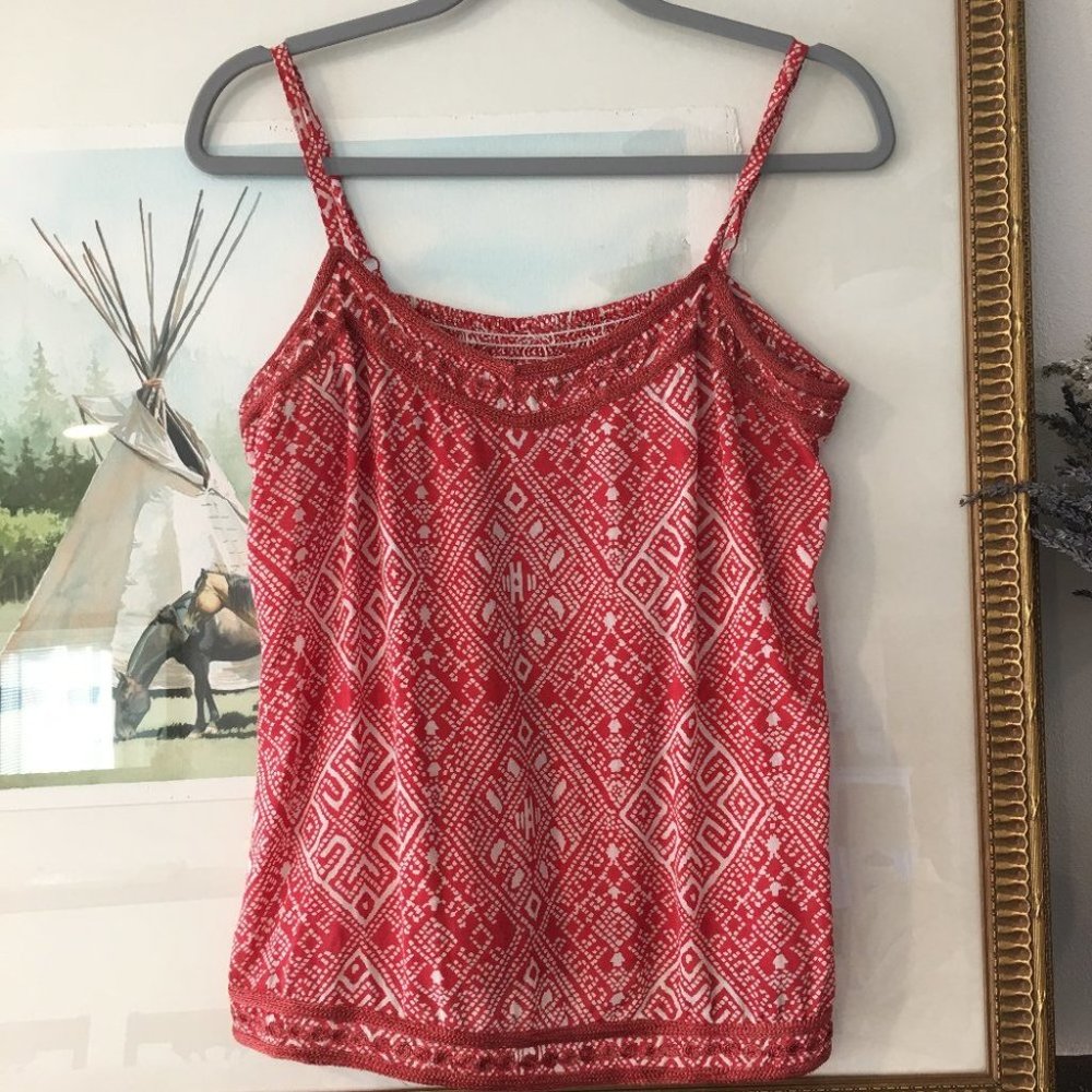 John Hobshaw x Lucky Brand Tank Shirt Blouse Boho